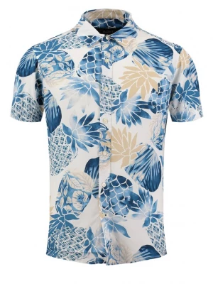 Obrázek produktu Key Largo Košile 'KLPineapple' béžová / marine modrá