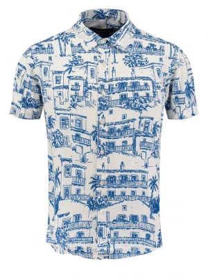 Obrázek produktu Key Largo Košile 'Village' tmavě modrá / offwhite