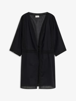 Obrázek produktu Kimono plażowe z koronką BonPrix czarny