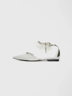 Obrázek produktu Klasické baleríny Jeffrey Campbell stříbrná barva