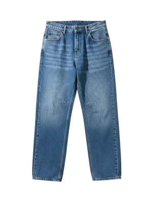 Obrázek produktu Kleidermafia Džíny 'Baggy Stitched Jeans - Blue' modrá