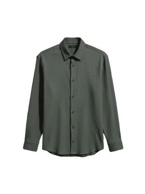 Obrázek produktu Kleidermafia Košile 'Regular Fit Cotton Shirt - Green' zelená