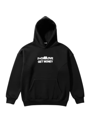 Obrázek produktu Kleidermafia Mikina 'Oversize Get Money Hoodie - Black' černá