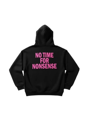 Obrázek produktu Kleidermafia Mikina 'Oversize “No Time for Nonsense” Hoodie - Black' černá