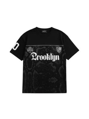 Obrázek produktu Kleidermafia Tričko 'Oversize Brooklyn T-shirt - Black and Anthracite' černá