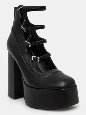 Obrázek produktu Koi Footwear Lodičky GURREN BLACK STRAPPY PLATFORM HEELS
