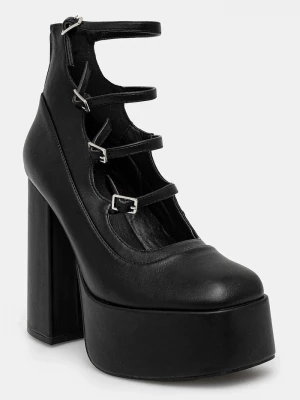 Obrázek produktu Koi Footwear Lodičky Koi Footwear GURREN BLACK STRAPPY PLATFORM HEELS