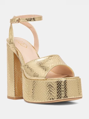 Obrázek produktu Koi Footwear Sandály Koi Footwear Shonen Gold Lizard Platform Heels