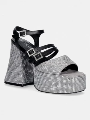 Obrázek produktu Koi Footwear sandály na sloupku Felicity Crystal Strappy Heels stříbrná