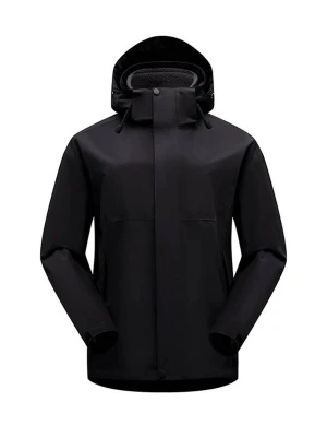 Obrázek produktu KoJooin Přechodná bunda 'Damen Ramble 3-in-1 Jacke Recycelte Wasserdichte Hülle mit Kapuze und Abnehmbarem Thermofutter' černá