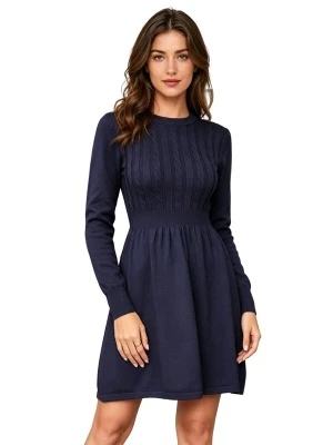 Obrázek produktu KoJooin Úpletové šaty 'Strickkleid Damen Winter Langarm Rundhals Midikleid für Alltag Fest' modrá