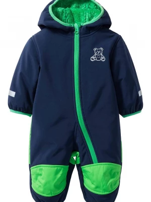 Obrázek produktu Kombinezon niemowlęcy softshell z polarem i kapturem BonPrix niebieski