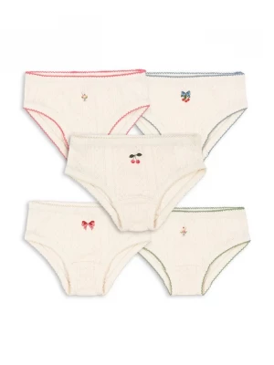 Obrázek produktu Konges Sløjd Bavlněné dětské kalhotky Konges Sløjd MINNA GIRL UNDERPANTS GOTS 5-pack béžová
