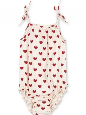 Obrázek produktu Konges Sløjd body dětské bavlněné s elastanem BASIC STRAP BODY GOTS růžová