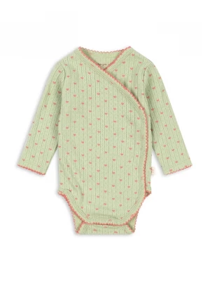 Obrázek produktu Konges Sløjd body kojenecké bavlněné MINNIE NEWBORN BODY GOTS zelená