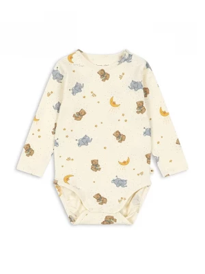 Obrázek produktu Konges Sløjd body kojenecké bavlněné s elastanem BASIC LS BODY GOTS béžová