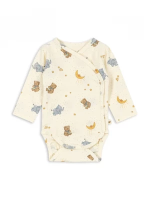 Obrázek produktu Konges Sløjd body kojenecké bavlněné s elastanem BASIC LS NEWBORN BODY GOTS béžová