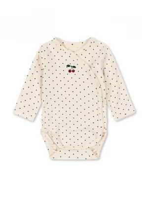 Obrázek produktu Konges Sløjd body kojenecké bavlněné s elastanem BASIC LS NEWBORN BODY GOTS béžová