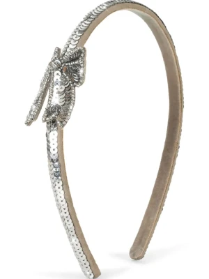 Obrázek produktu Konges Sløjd čelenka do vlasů dětská SEQUIN BOW HAIRBRACE stříbrná