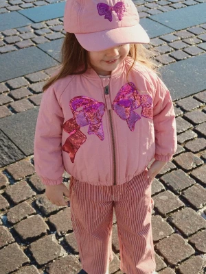 Obrázek produktu Konges Sløjd Dětská bomber bunda Konges Sløjd JUNO SEQUIN BOMBER JACKET růžová
