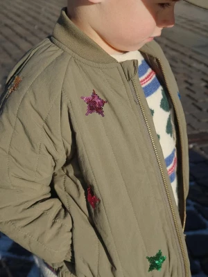 Obrázek produktu Konges Sløjd Dětská bomber bunda Konges Sløjd JUNO SEQUIN BOMBER JACKET zelená