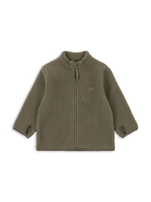 Obrázek produktu Konges Sløjd Dětská mikina THERMY FLEECE JACKET GRS zelená