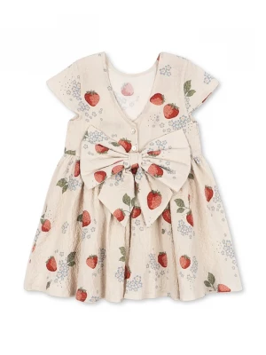 Obrázek produktu Konges Sløjd Dětské bavlněné šaty AVA SS BOW DRESS GOTS béžová