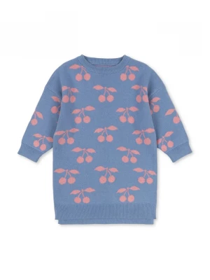 Obrázek produktu Konges Sløjd Dětské bavlněné šaty Konges Sløjd LAPIS KNIT DRESS GOTS fialová