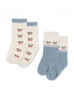 Obrázek produktu Konges Sløjd Dětské ponožky Konges Sløjd 2 PACK CHERRY SOCKS 2-pack béžová