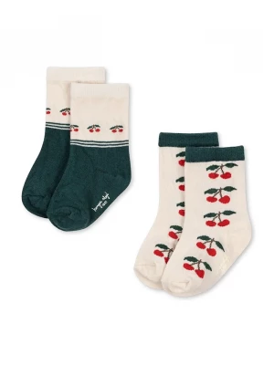 Obrázek produktu Konges Sløjd Dětské ponožky Konges Sløjd 2 PACK JAQUARD SOCKS 2-pack zelená