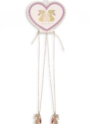 Obrázek produktu Konges Sløjd Dětský náhrdelník Konges Sløjd BUNNY BESTIE NECKLACE 2-pack zlatá