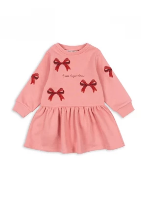Obrázek produktu Konges Sløjd Dívčí šaty LOU BOW SWEAT DRESS OCS růžová