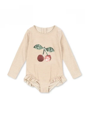 Obrázek produktu Konges Sløjd Jednodílné dětské plavky Konges Sløjd JADE LS SWIMSUIT béžová