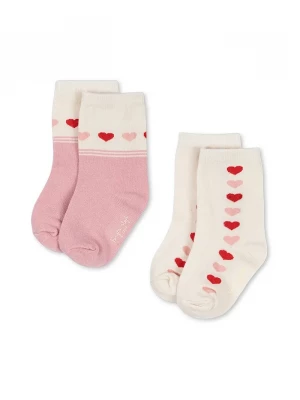 Obrázek produktu Konges Sløjd Kojenecké ponožky Konges Sløjd 2 PACK JAQUARD SOCKS 2-pack růžová