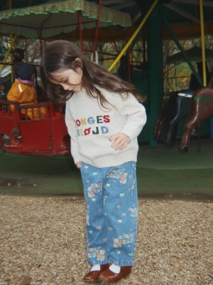 Obrázek produktu Konges Sløjd mom džíny dětské MAGOT FRILL PANTS GOTS modrá