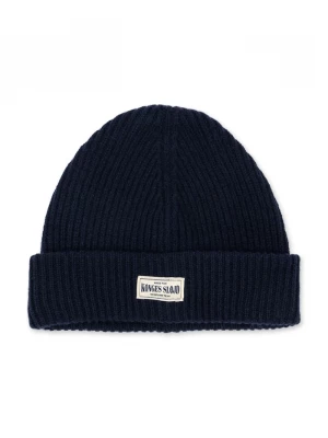 Obrázek produktu Konges Sløjd pletená čepice dětská bavlněná BASIL BEANIE námořnická modř