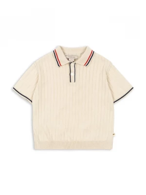 Obrázek produktu Konges Sløjd polo dětské bavlněné MIO KNIT POLO GOTS béžová