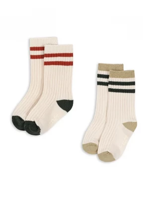 Obrázek produktu Konges Sløjd ponožky dětské 2 PACK RIB SOCKS 2-pack béžová