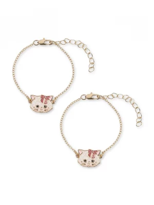 Obrázek produktu Konges Sløjd sada dětských náramků KITTY BESTIE BRACELETS 2 PCS béžová