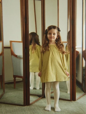 Obrázek produktu Konges Sløjd šaty bavlněné MARLO DRESS GOTS žlutá