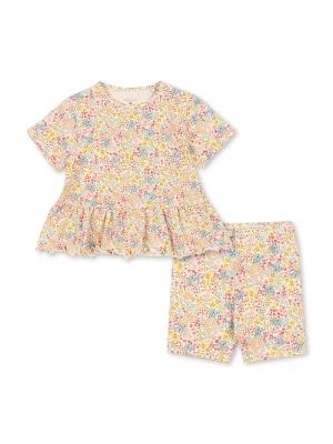 Obrázek produktu Konges Sløjd set dětský s bavlnou BASIC FRILL SET GOTS béžová