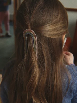 Obrázek produktu Konges Sløjd sponka do vlasů dětská kovová SPARKLY RAINBOW HAIR CLIP