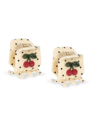 Obrázek produktu Konges Sløjd sponky do vlasů dětské 2 PACK CHERRY DOT HAIR CLAWS 2-pack béžová