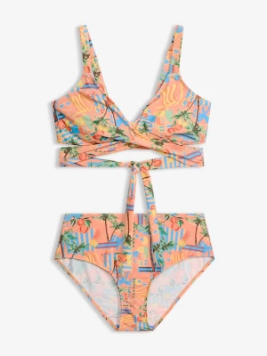 Obrázek produktu Kopertowe bikini bustier (2 części) BonPrix czerwony