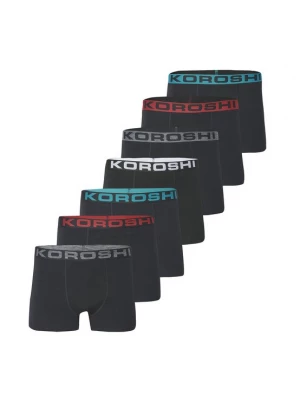 Obrázek produktu KOROSHI Boxerky tyrkysová / červená / černá / bílá
