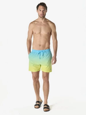 Obrázek produktu KOROSHI Plavecké šortky aqua modrá / žlutá