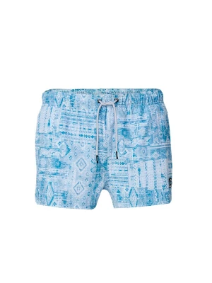 Obrázek produktu KOROSHI Plavecké šortky chladná modrá / světlemodrá / offwhite