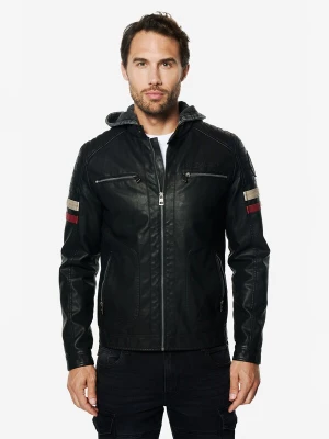 Obrázek produktu KOROSHI Přechodná bunda bordó / černá / offwhite