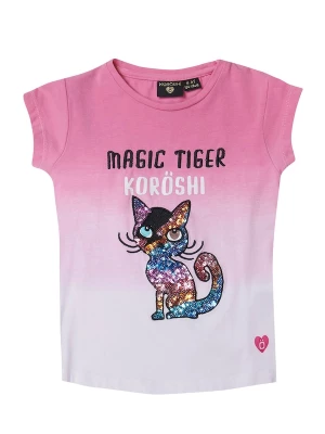 Obrázek produktu KOROSHI Tričko hnědá / pink / černá
