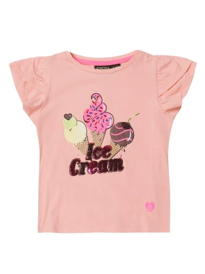 Obrázek produktu KOROSHI Tričko oranžová / broskvová / pink / černá